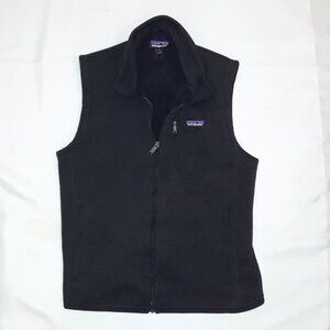 Patagonia Full Zipper Sz M Better Sweater Black Vest Sz Fleece Inside Pre-owned